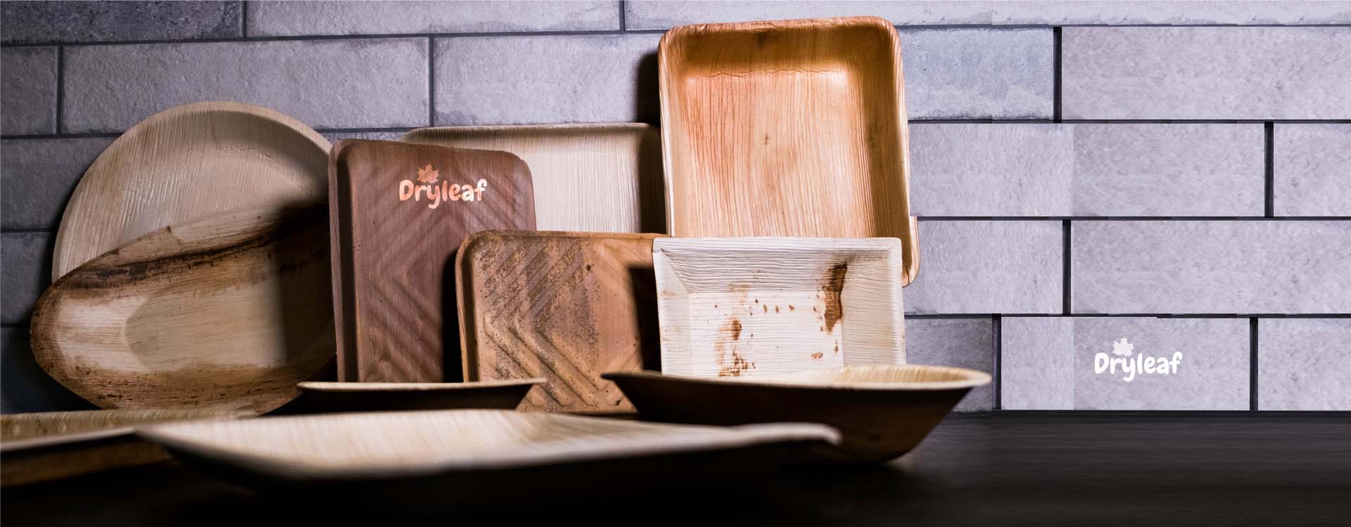 leaf dinnerware, areca leaf, plant based, natural, biodegrade 